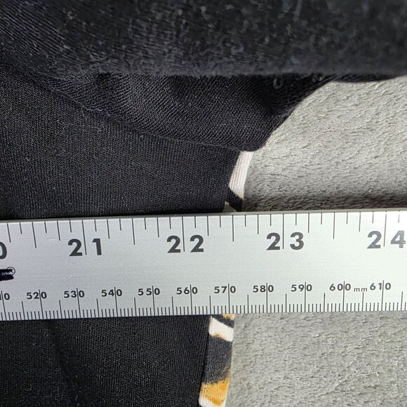 Womens Alfred Dunner Black Brown Animal Print Jacket Full Zip Cotton Blend 14 - Picture 4 of 7